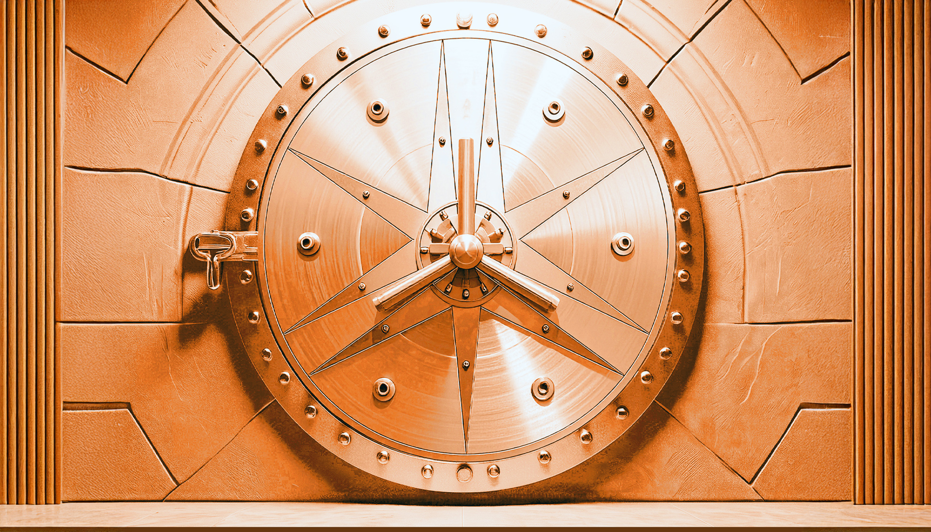 bank safe door with the Miller Thomson spark