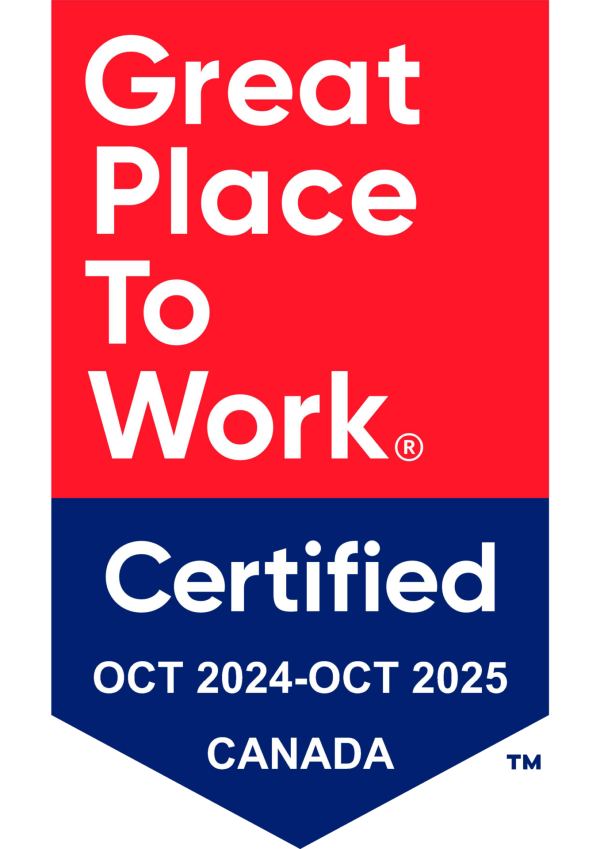 Great Place to Work Certified : Oct 2024-Oct 2025